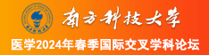 大鸡鸡插视频南方科技大学医学2024年春季国际交叉学科论坛